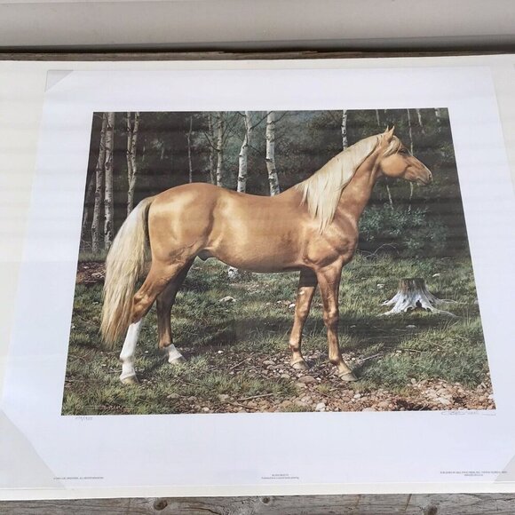 Other - Carl Brenders BLONDE BEAUTY Horse Print Signed & Numbered Vintage SEALED!